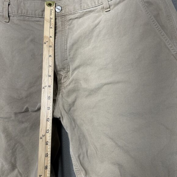 Carhartt Shorts Mens 40* Tan Grunge American Work Relaxed Rugged Khaki Utility - Picture 3 of 9